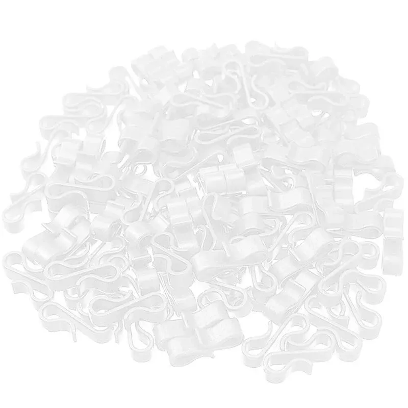 50PCS Led Fairy Lights Gutter Hooks Heavy Duty Clips Party Led Fairy Light - White — image 1