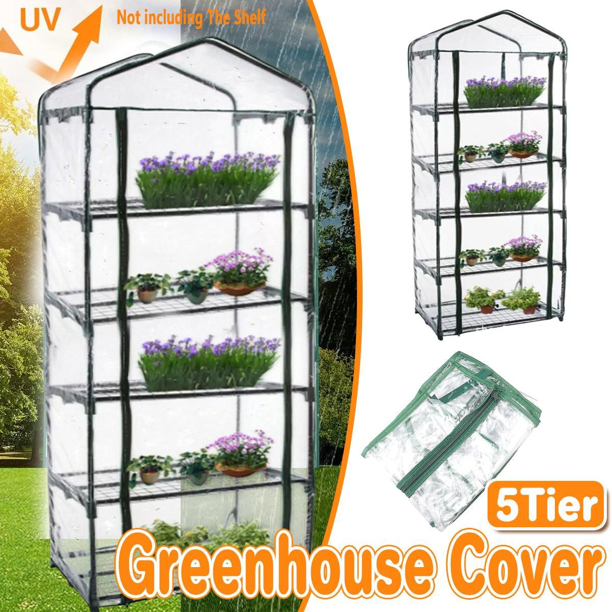 5 Tier Garden PVC Plant Insulation Warming Shed Conservatory Cover No Brackets — image 1