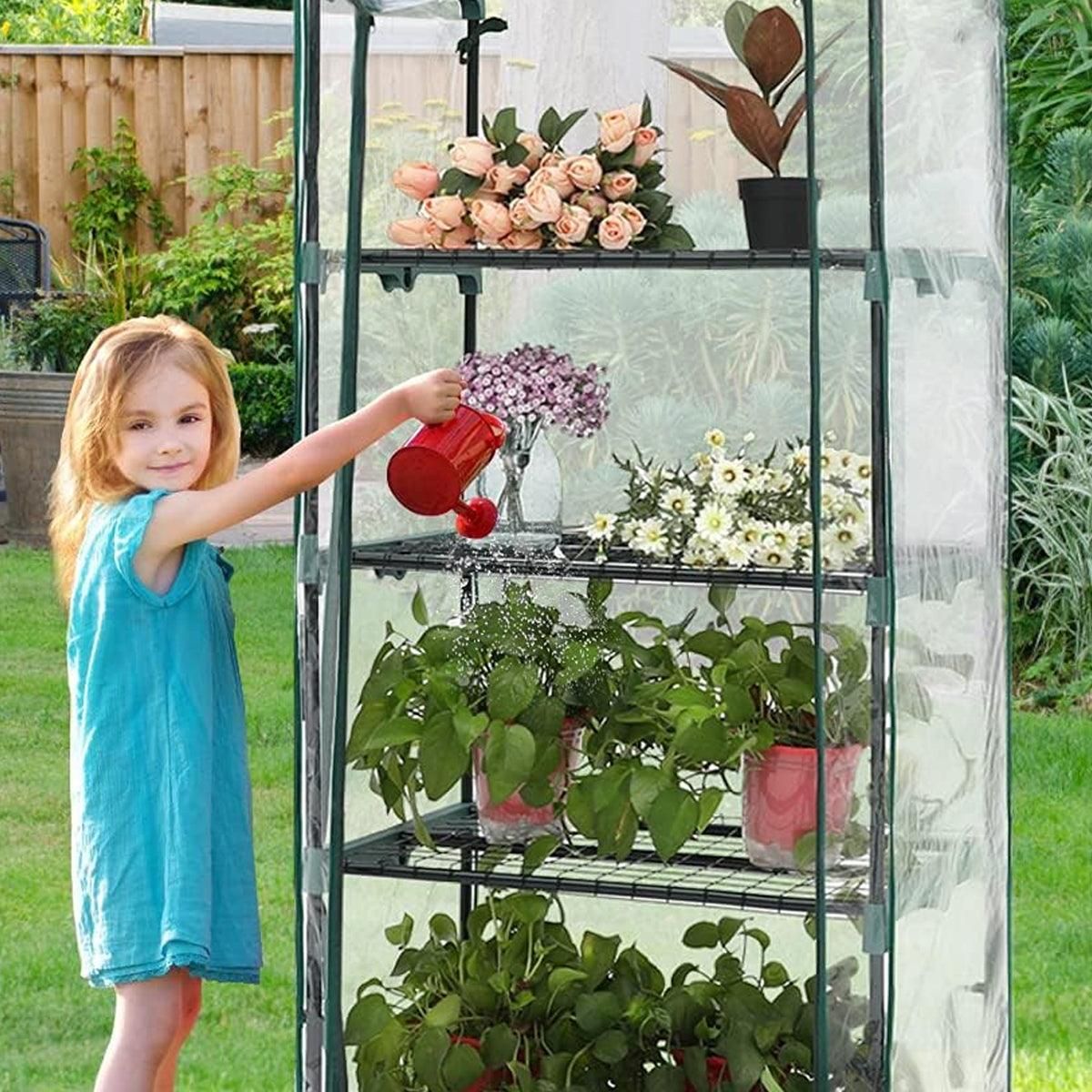 5 Tier Garden PVC Plant Insulation Warming Shed Conservatory Cover No Brackets view 6