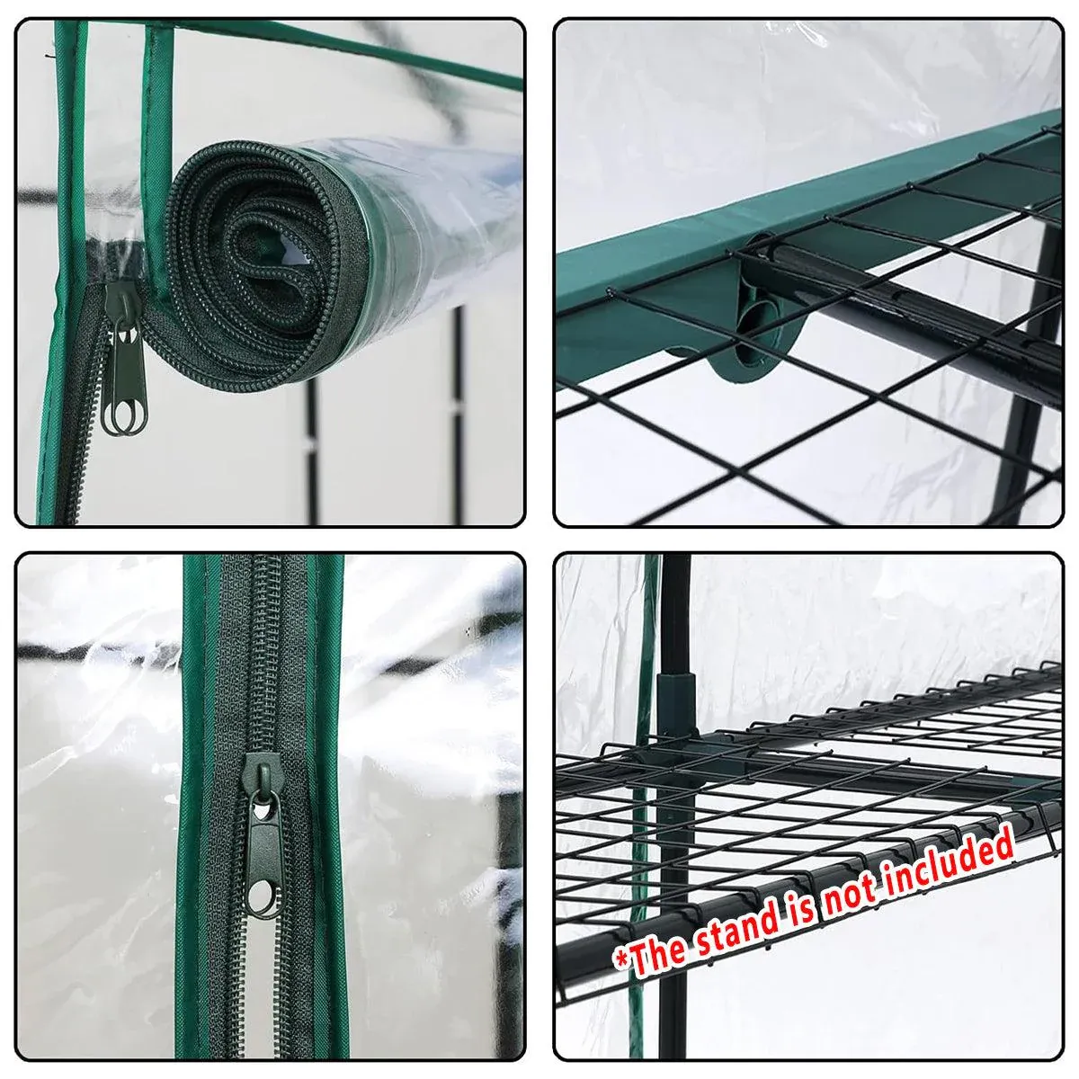 5 Tier Garden PVC Plant Insulation Warming Shed Conservatory Cover No Brackets view 8
