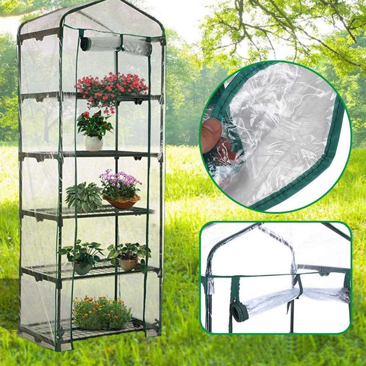 5 Tier Garden PVC Plant Insulation Warming Shed Conservatory Cover No Brackets view 10