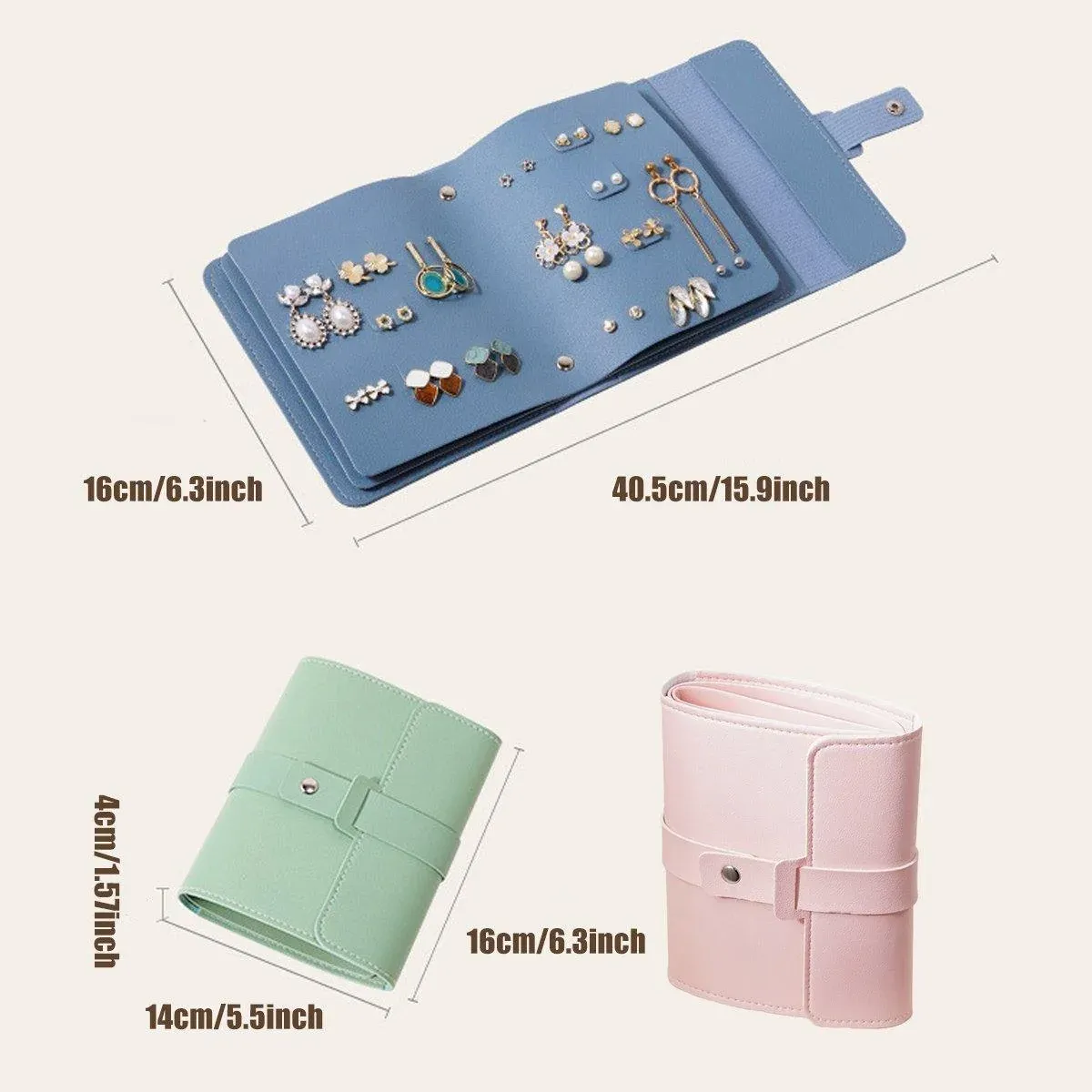 Travel Jewellery Storage Bag Portable Organizer Pouch for Rings Earrings Case view 4
