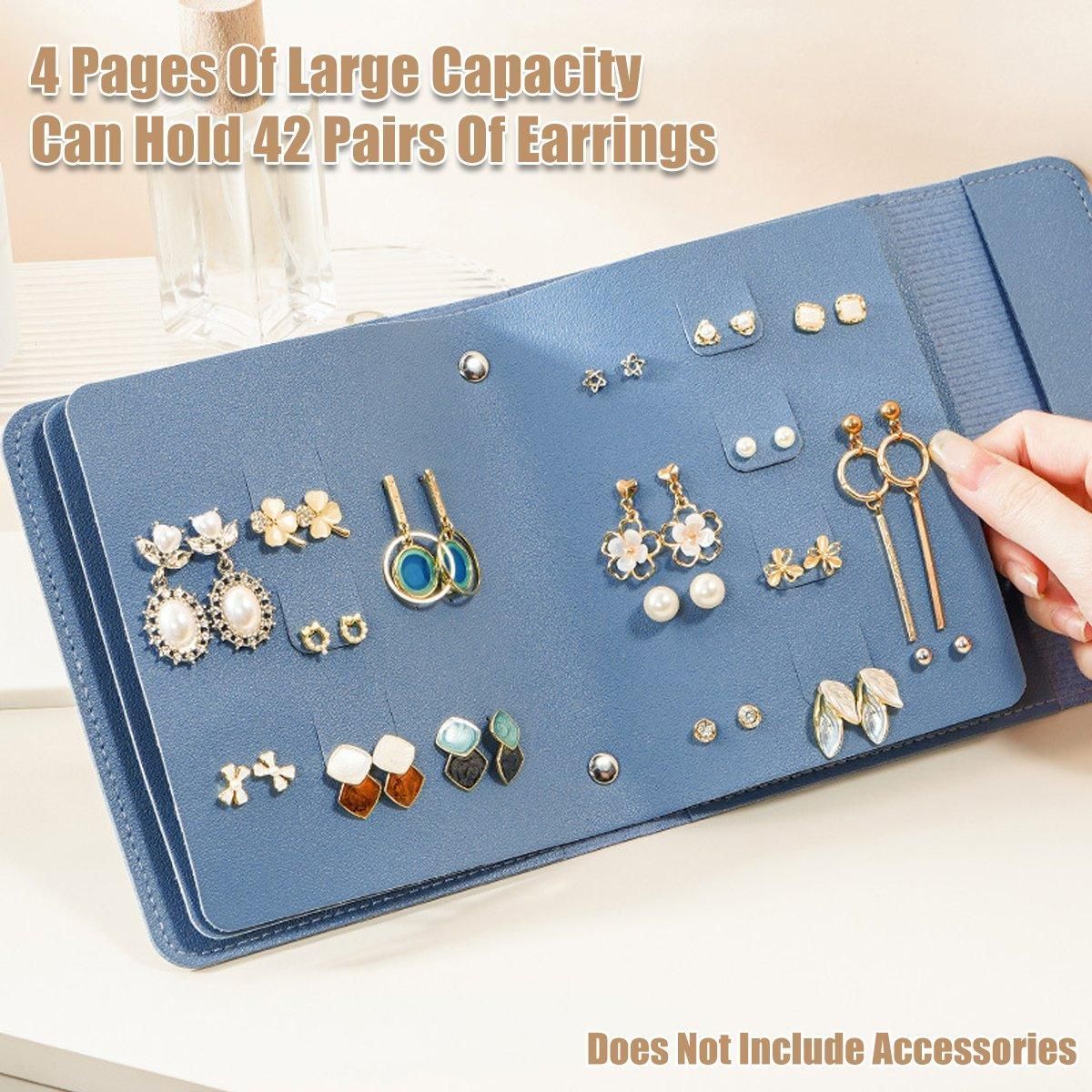 Travel Jewellery Storage Bag Portable Organizer Pouch for Rings Earrings Case view 11