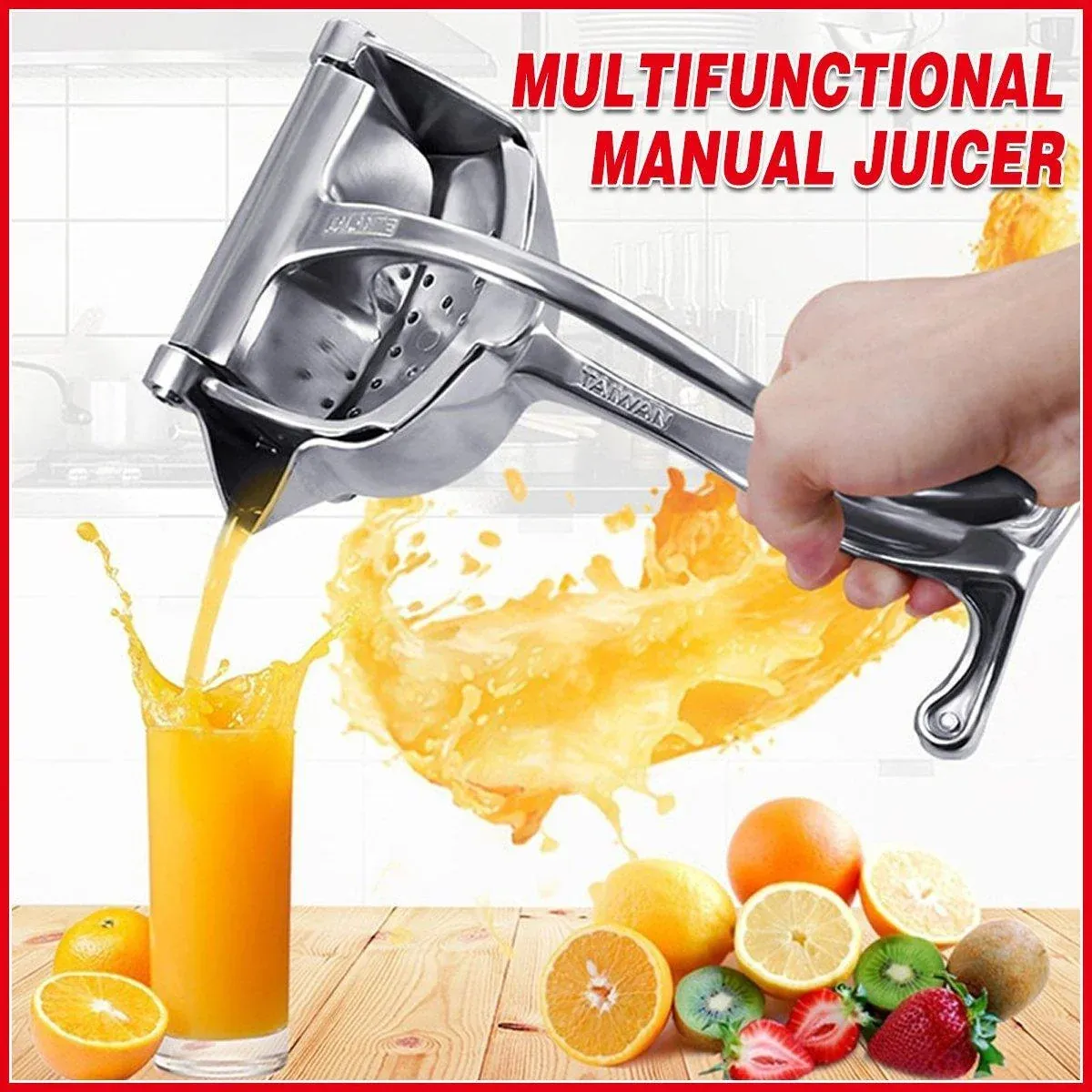 Aluminium Alloy Manual Juicer Fruit Squeezer for Lemon Orange Household Use — image 1