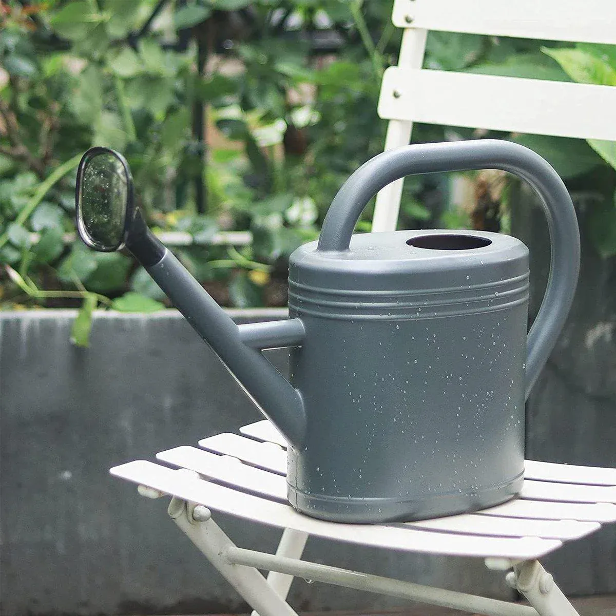 3L Gray Retro Watering Can Long Spout Large Capacity Shower Kettle for Garden view 10
