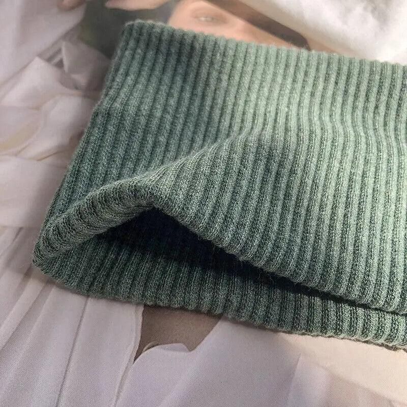 Women Headband Solid Wide Turban Knitted Cotton Hairband Girls Elastic Hair view 5