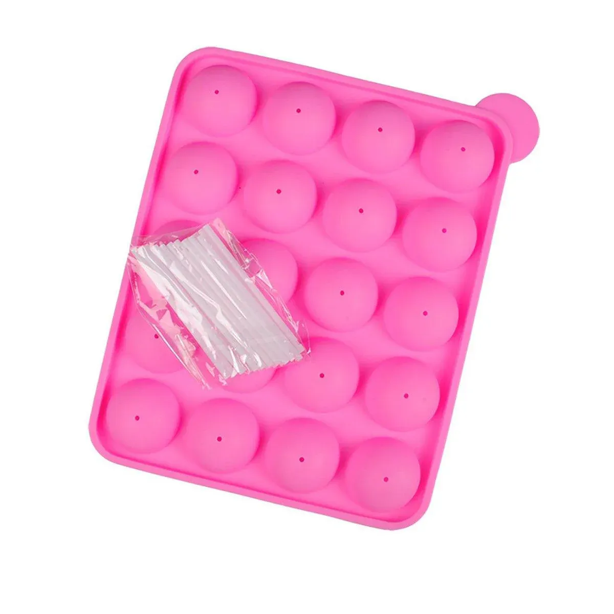2pcs 20 Holes Round Silicone Moulds for Lollipop Candy Making Baking Tools view 2