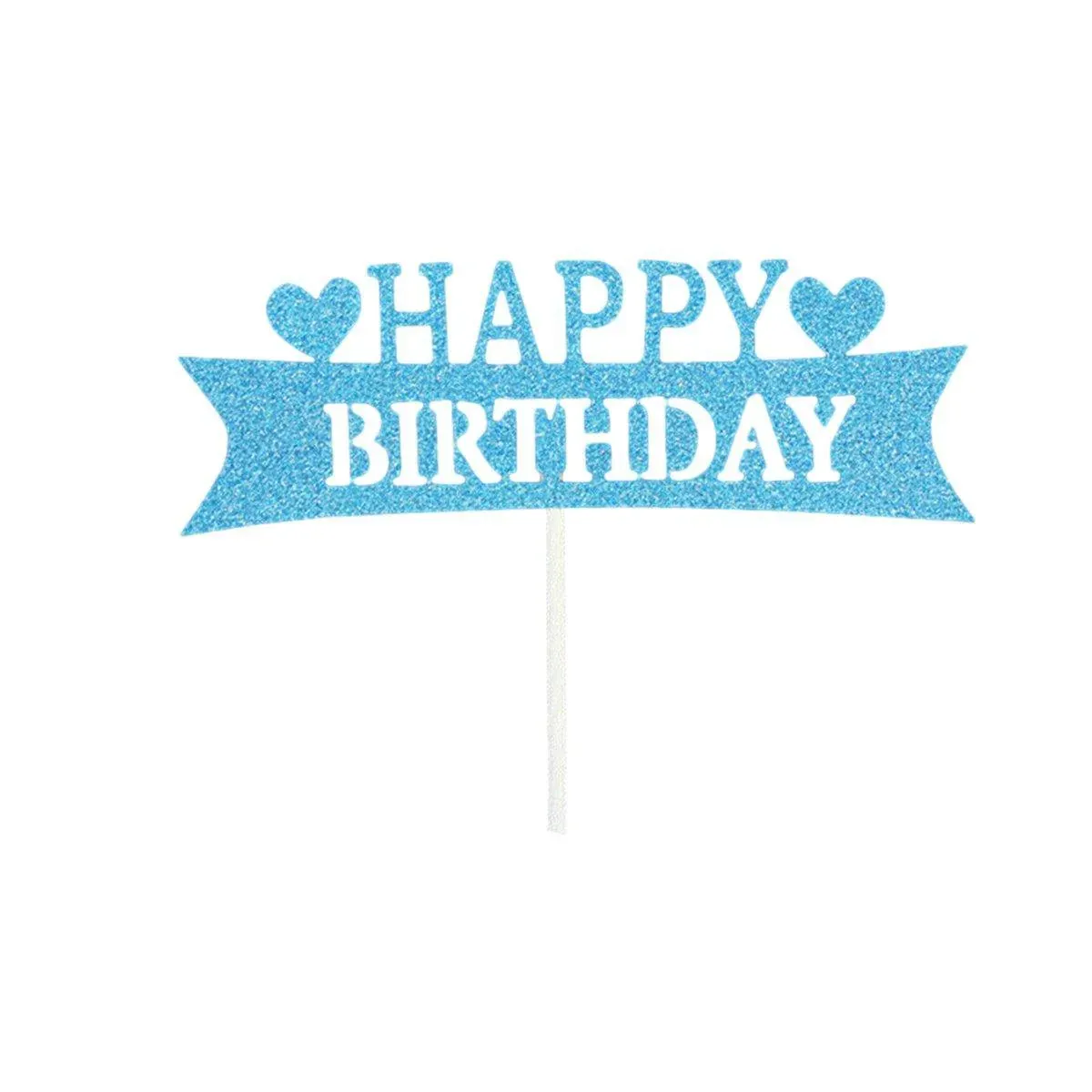 Happy Birthday Cake Topper Colour Printed Acrylic Party Decorations — image 1