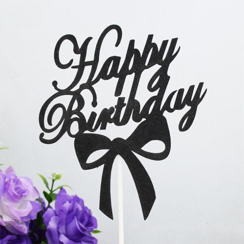 Happy Birthday Cake Topper Colour Printed Acrylic Party Decorations view 11