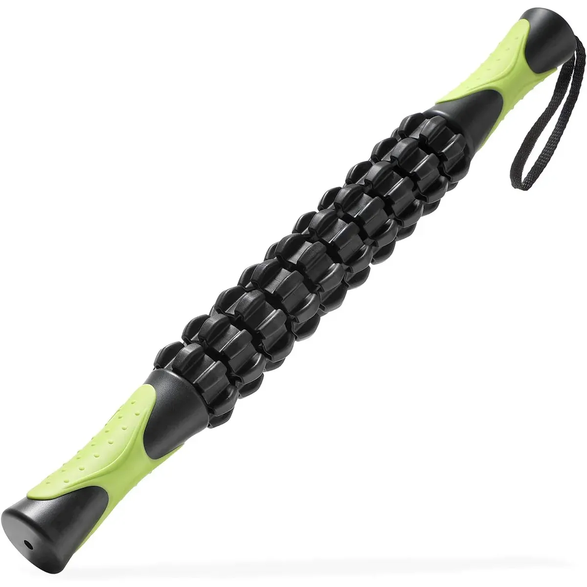 Muscle Roller Stick Full Body Fitness Massage Tool for Home and Gym Use - Black — image 1
