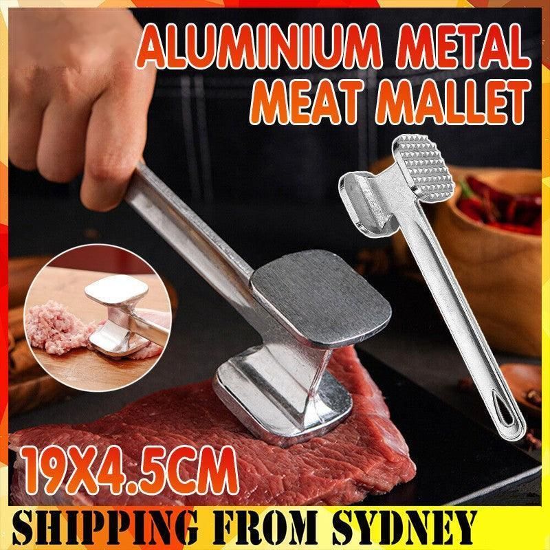 Aluminium Meat Tenderizer Hammer Tool for Steak Chicken Beef 19x4.5cm view 13