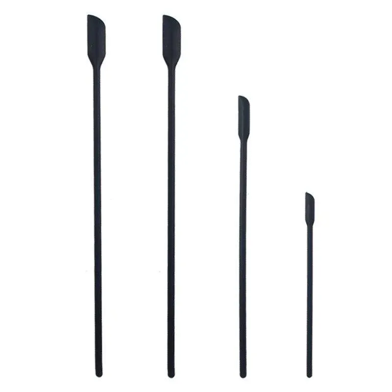 4X Silicone Mini Spatula Jar Scraper Scoop Tip Long Spatula Cosmetic Bottle — image 1