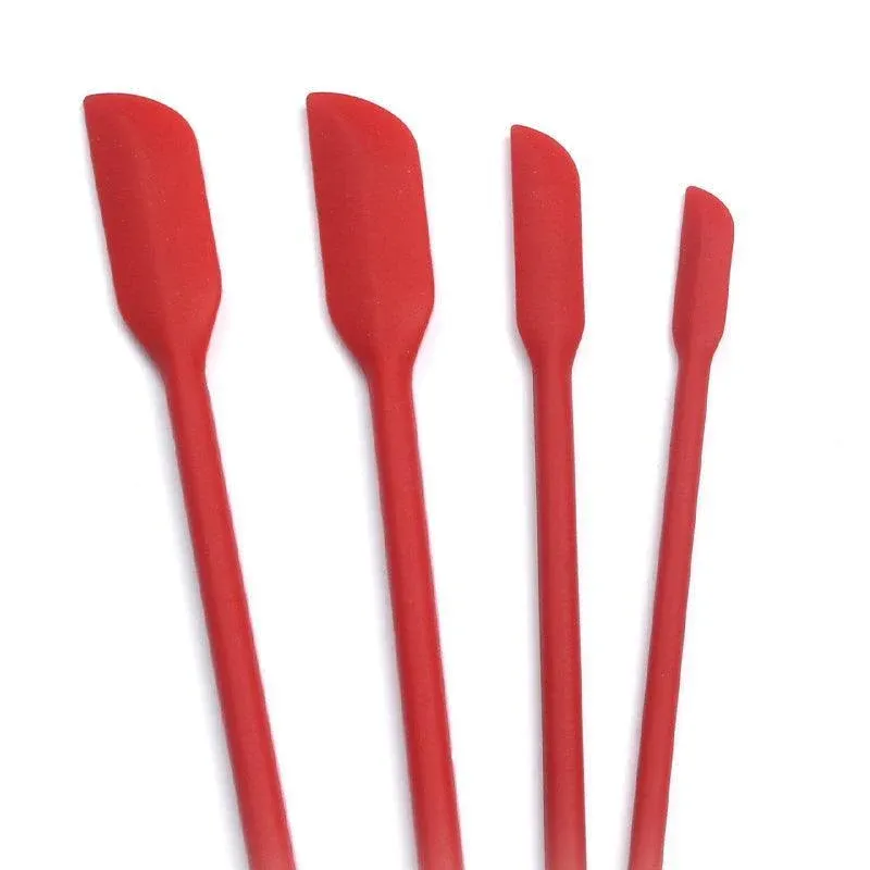 4X Silicone Mini Spatula Jar Scraper Scoop Tip Long Spatula Cosmetic Bottle view 5
