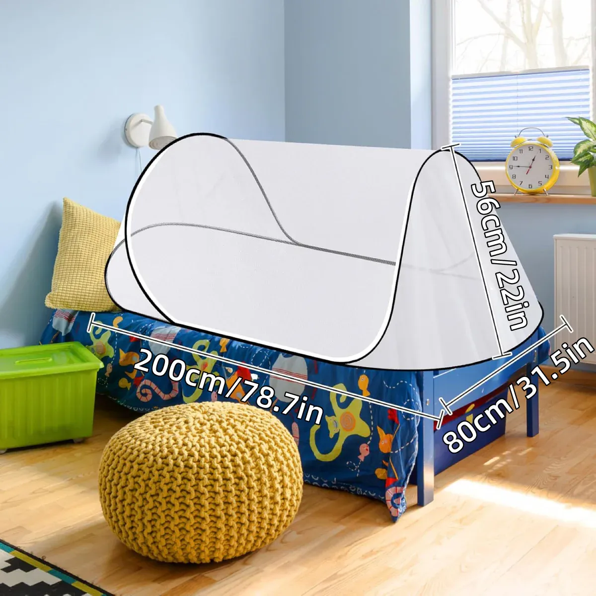Portable Foldable Mosquito Net Pop-Up Travel Tent for Indoor Outdoor Use view 3