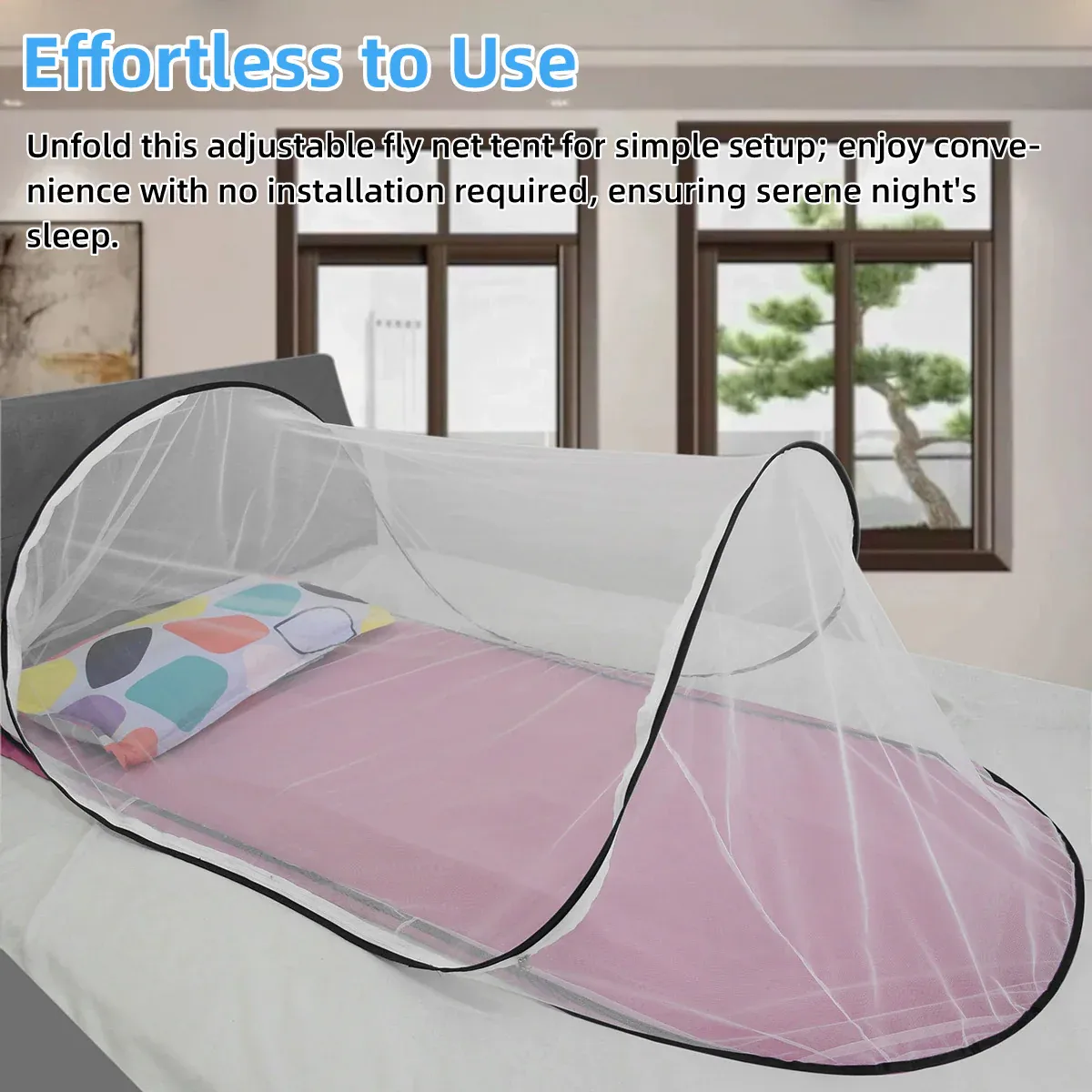 Portable Foldable Mosquito Net Pop-Up Travel Tent for Indoor Outdoor Use view 8