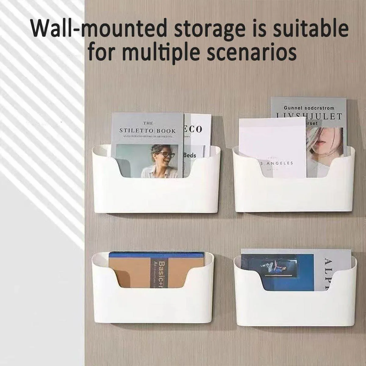 2PCS Wall Mounted Storage Rack Kitchen Bathroom Cabinet Door Sundries Holder view 4