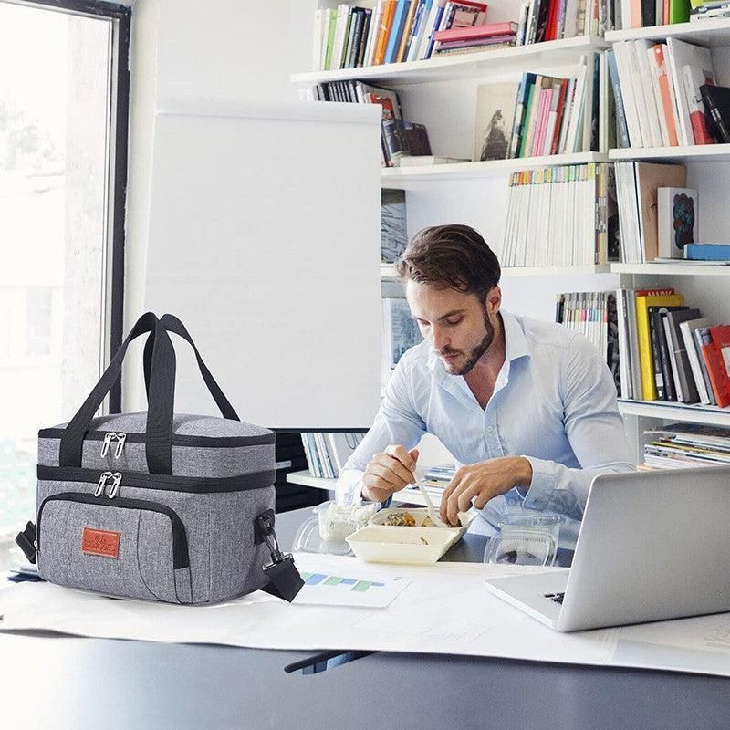 10L Insulated Lunch Bag Waterproof Cooler Bag with Strap for Picnic Work Travel view 11