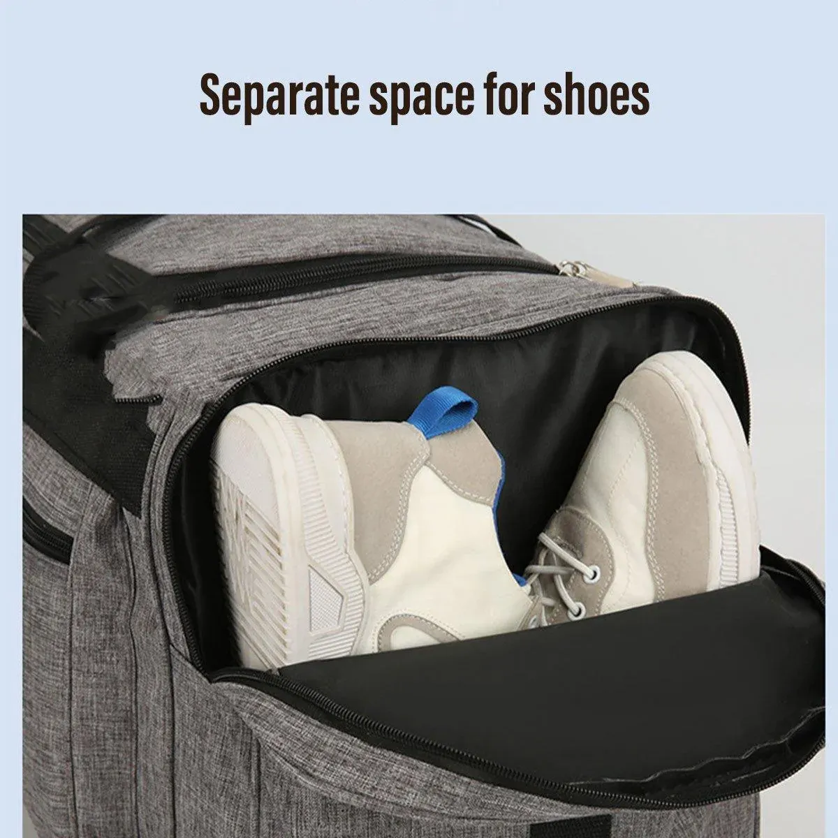 Large Capacity Waterproof Travel Luggage Bag Lightweight Foldable Handbag view 11