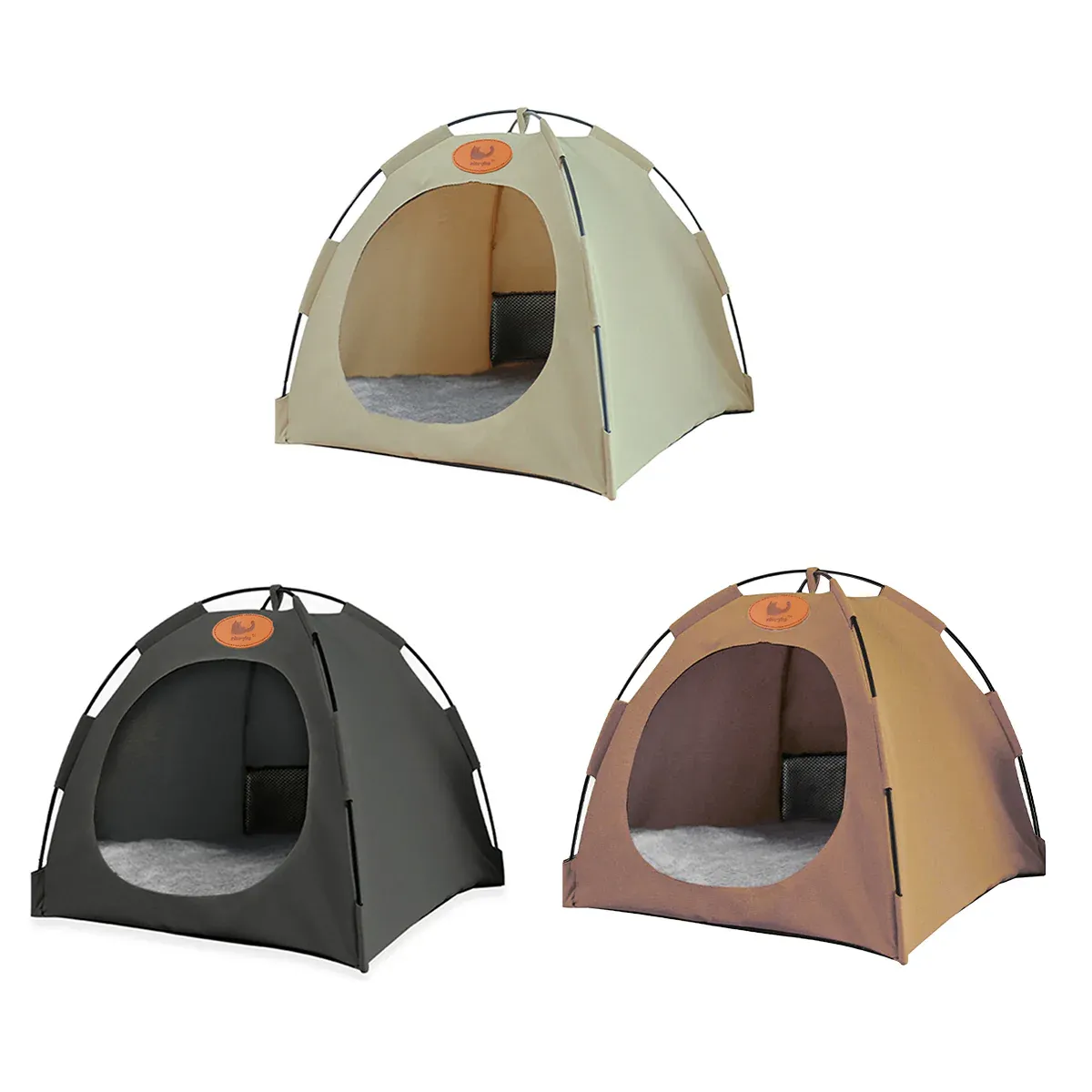 Folding Camping Pet Tent for Cats Puppy Bed Indoor Cat Nest Dog Cave Style view 3