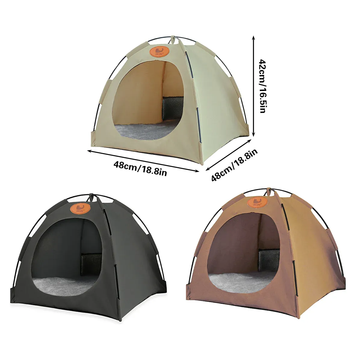 Folding Camping Pet Tent for Cats Puppy Bed Indoor Cat Nest Dog Cave Style view 4