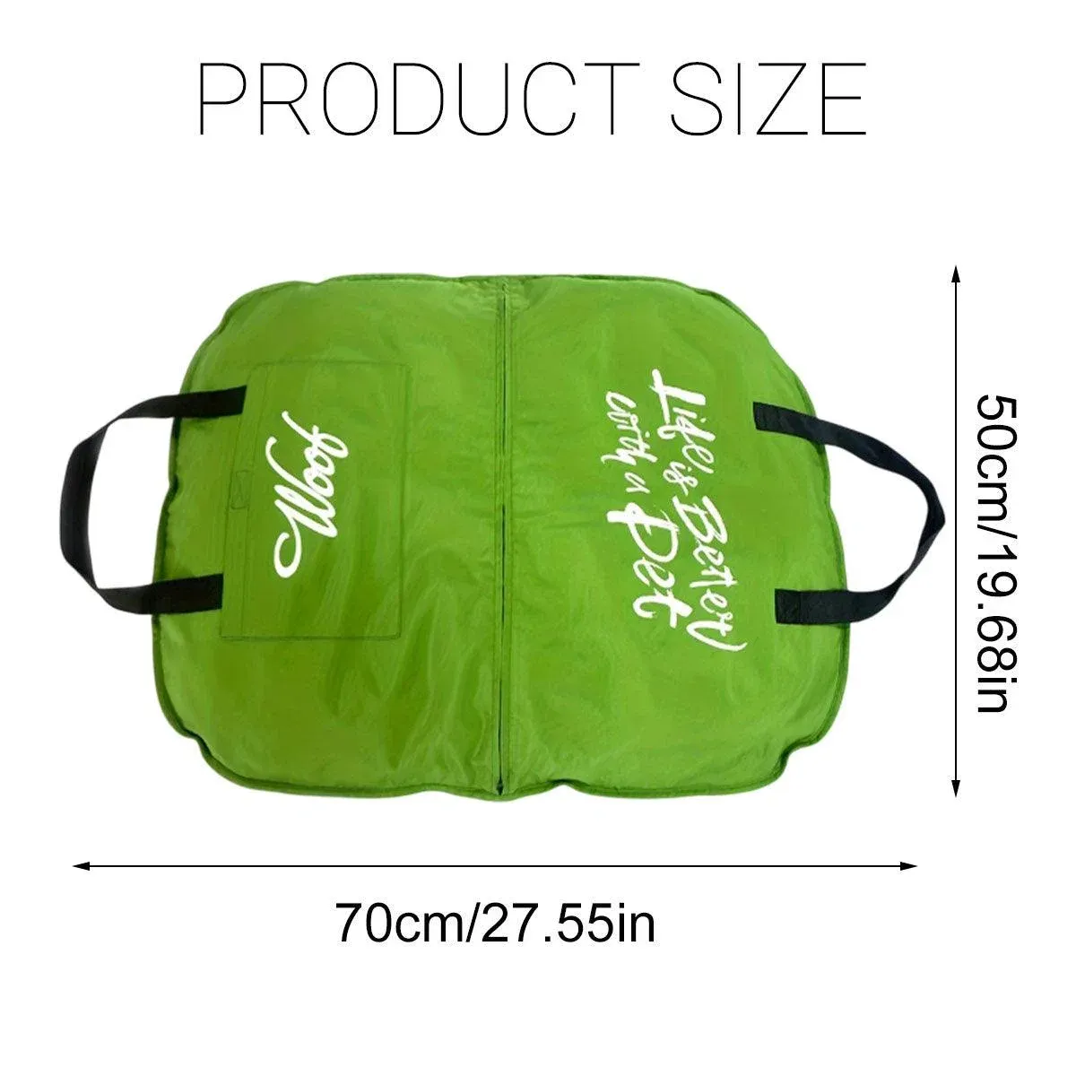 Portable Folding Pet Kennel Zippered Outdoor Dog Bed Travel Mat Waterproof view 4