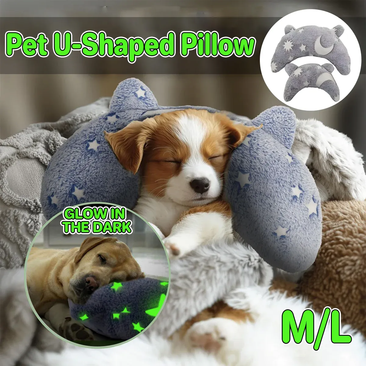 Cervical Vertebrae Protection Pet Pillow U-shaped Dog Backrest Cushion For view 2