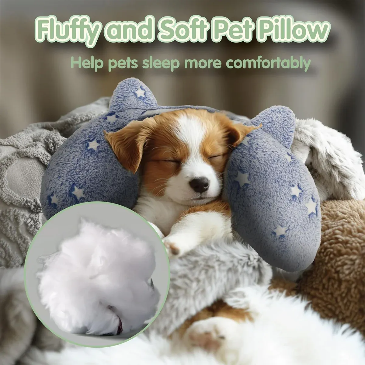 Cervical Vertebrae Protection Pet Pillow U-shaped Dog Backrest Cushion For view 7