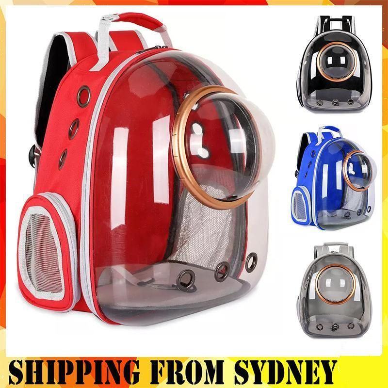 Travel Space Capsule Dog Cat Bag Breathable Outdoor Pet Backpack Carrier - Grey view 10