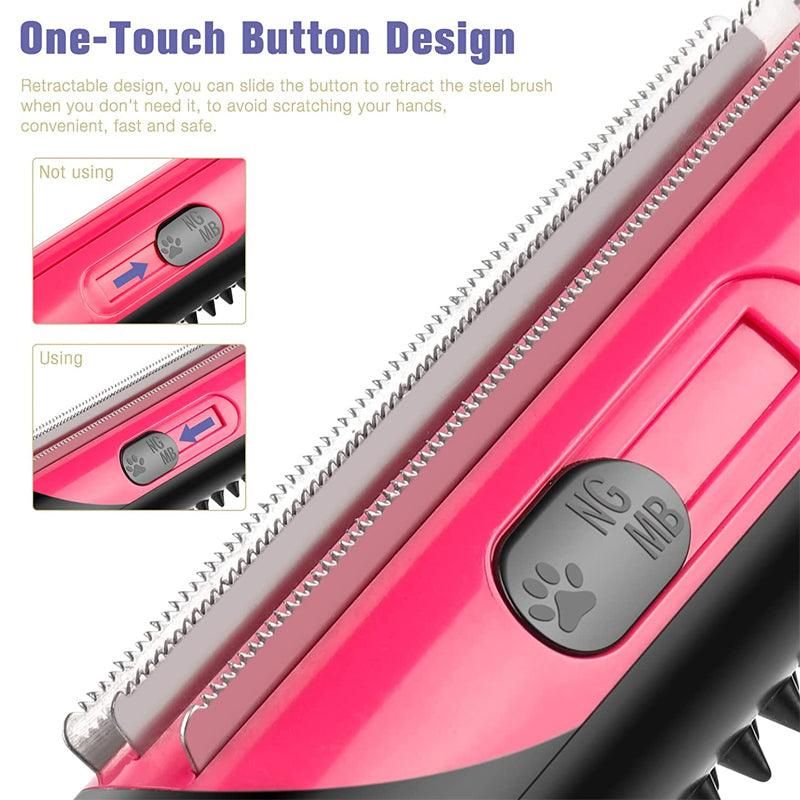 Pet Dog Cat Hair Fur Deshedding Shedding Trimmer Tool Grooming Roll Comb Brush view 10