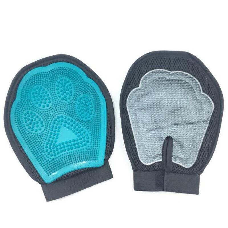 2 in 1 Pet Grooming Glove Deshedding Mitt for Cats and Dogs Hair Removal view 2