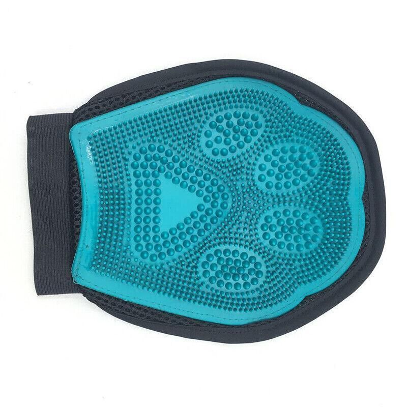 2 in 1 Pet Grooming Glove Deshedding Mitt for Cats and Dogs Hair Removal view 10