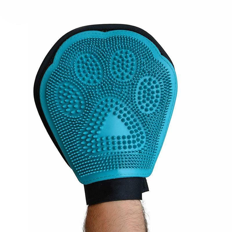 2 in 1 Pet Grooming Glove Deshedding Mitt for Cats and Dogs Hair Removal view 12