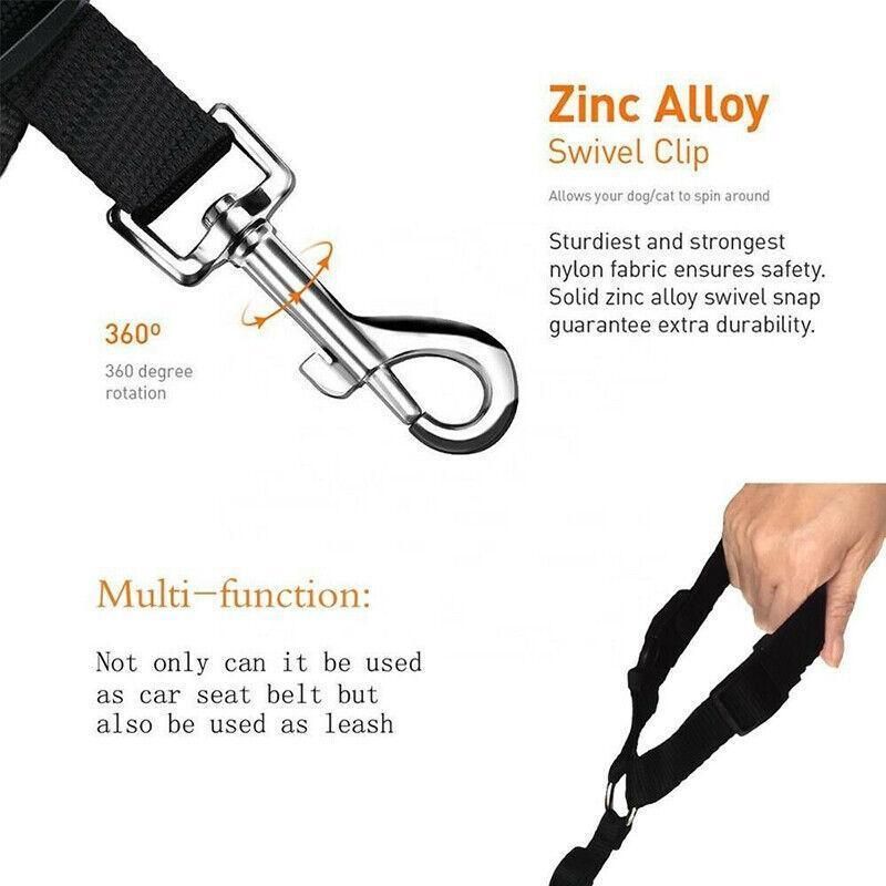 Adjustable Pet Dog Car Clip Lead Harness Strap for Vehicle Travel Restraint view 5