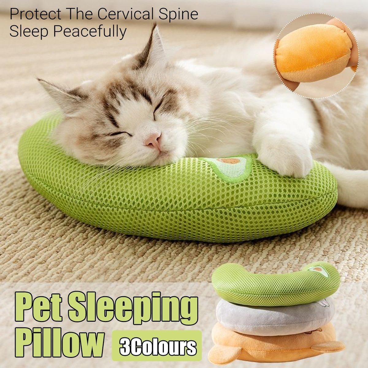 Dog Pet U Shaped Pillow Cartoon Breathable Cat Sleeping Cushion for All view 2