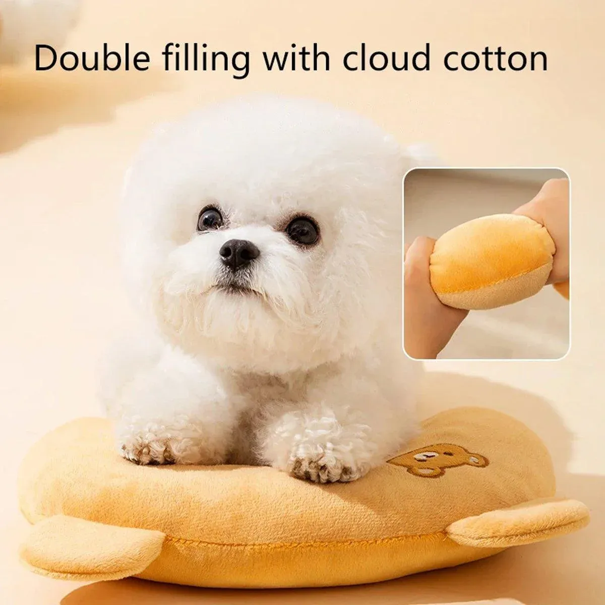 Dog Pet U Shaped Pillow Cartoon Breathable Cat Sleeping Cushion for All view 9
