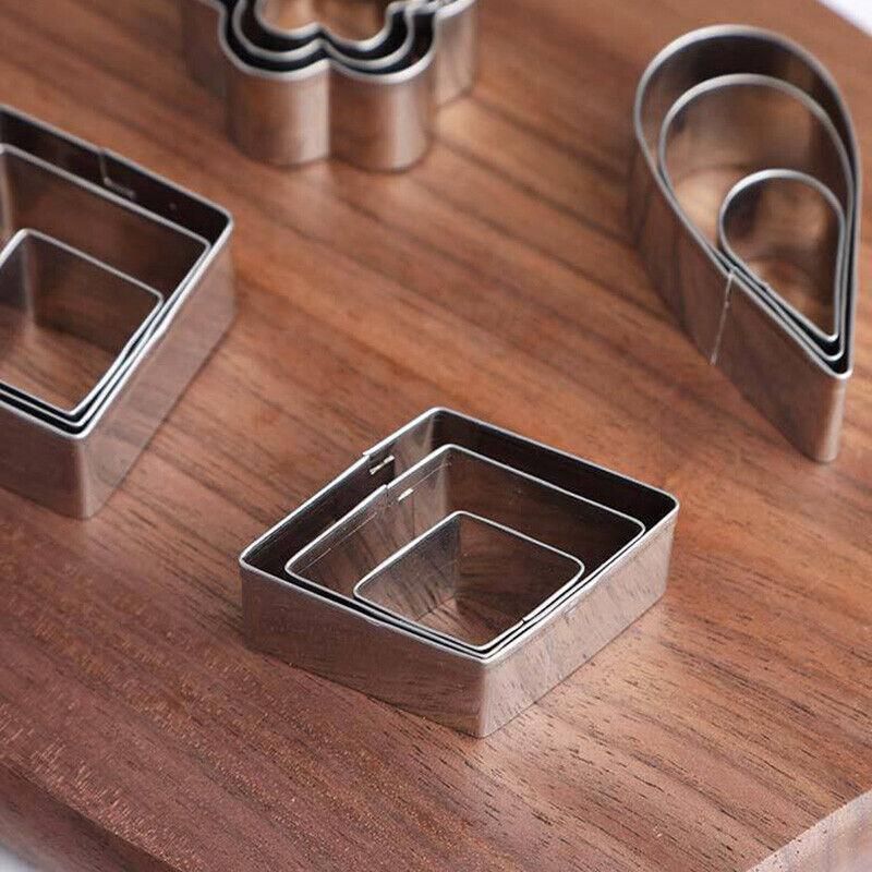 30X Polymer Clay Cutter Stainless Steel Geometry Pottery Tool Cutting Mould Diy view 6