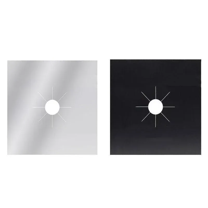 Gas Stove Burner Covers Reusable Hob Protectors Non Stick Liner Pad 4 Pcs - 4 view 3