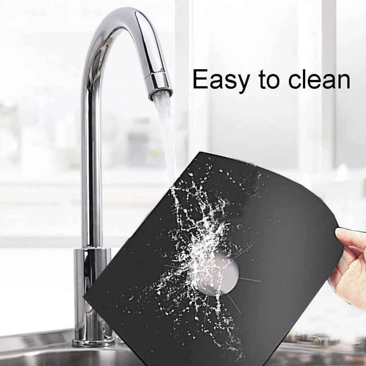 Gas Stove Burner Covers Reusable Hob Protectors Non Stick Liner Pad 4 Pcs - 4 view 4