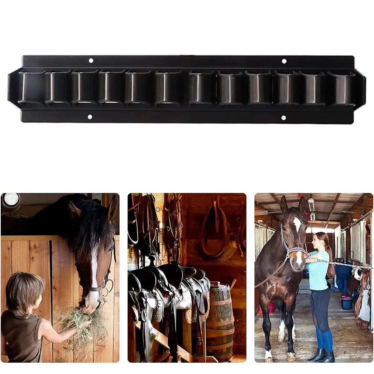 Long Whip Tool Storage Rack Horse Gear and Whip Rack Wall Mount Organizer view 10