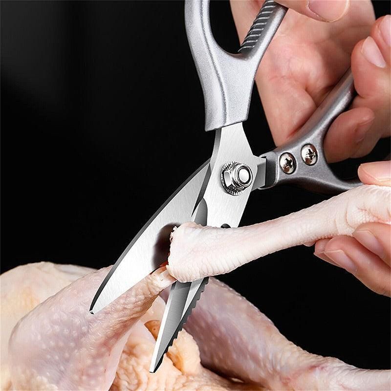 2X Japanese Heavy Duty Stainless Steel Kitchen Scissors Shears Fish Chicken view 8