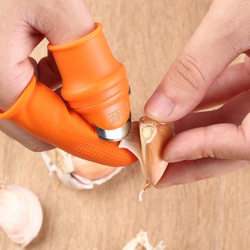 Garden Silicone Thumb Knife Finger Cutter Vegetable Harvesting Tool Picking view 6