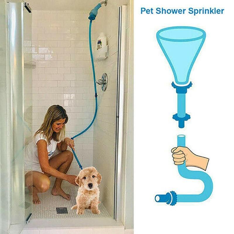 Pet Shower Connector Wash Hose Attachment Sprinkler Handheld Rinser Dogs Bathing view 8