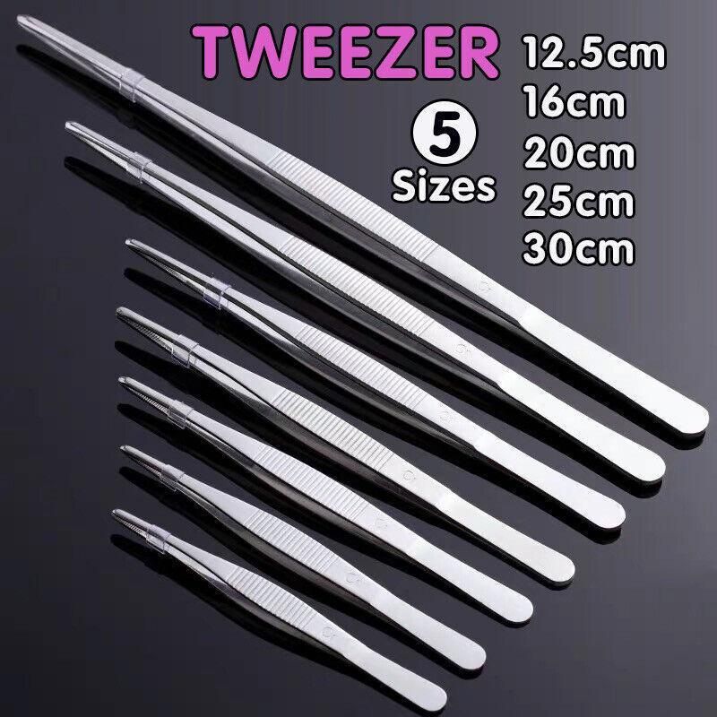Kitchen Tweezers Silver Garden Tweezer For Professional Use Craft Home Long Au view 2