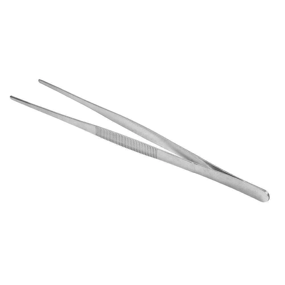 Kitchen Tweezers Silver Garden Tweezer For Professional Use Craft Home Long Au — image 1