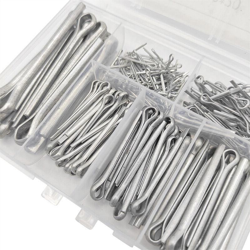 230PCS Cotter Pin Assortment Set Galvanised Iron Split Pins for Automotive Repairs view 5