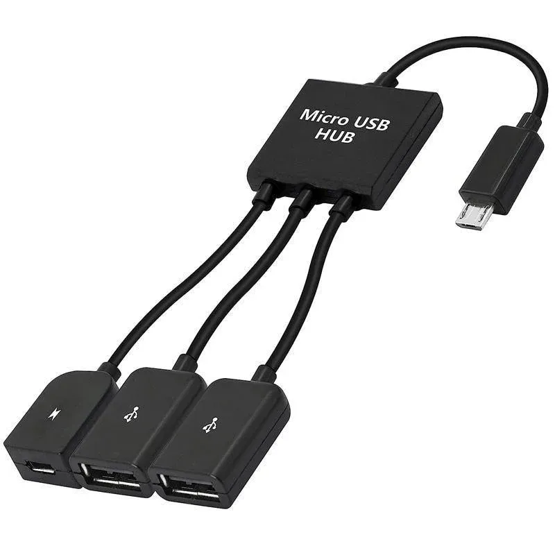 Micro USB 2.0 OTG HUB Cable Adapter AU Male to Female Dual Host Fast Transfer view 2