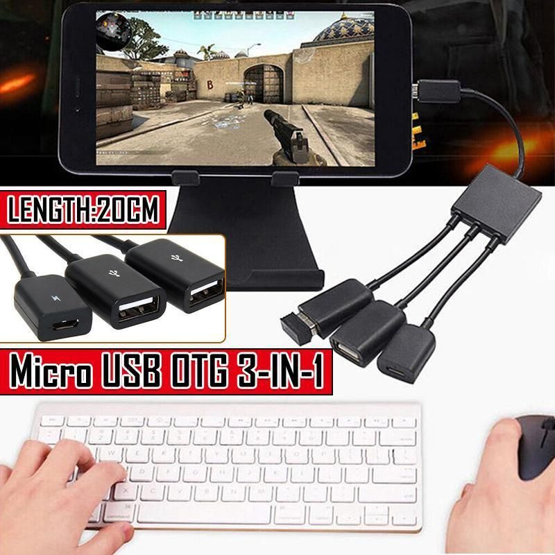 Micro USB 2.0 OTG HUB Cable Adapter AU Male to Female Dual Host Fast Transfer view 12