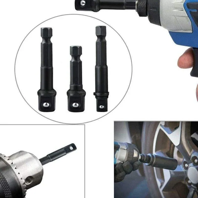 8PCS Power Drill Socket Adapter Extension Set Impact Nut Driver Hex Bit Tool Kit view 6