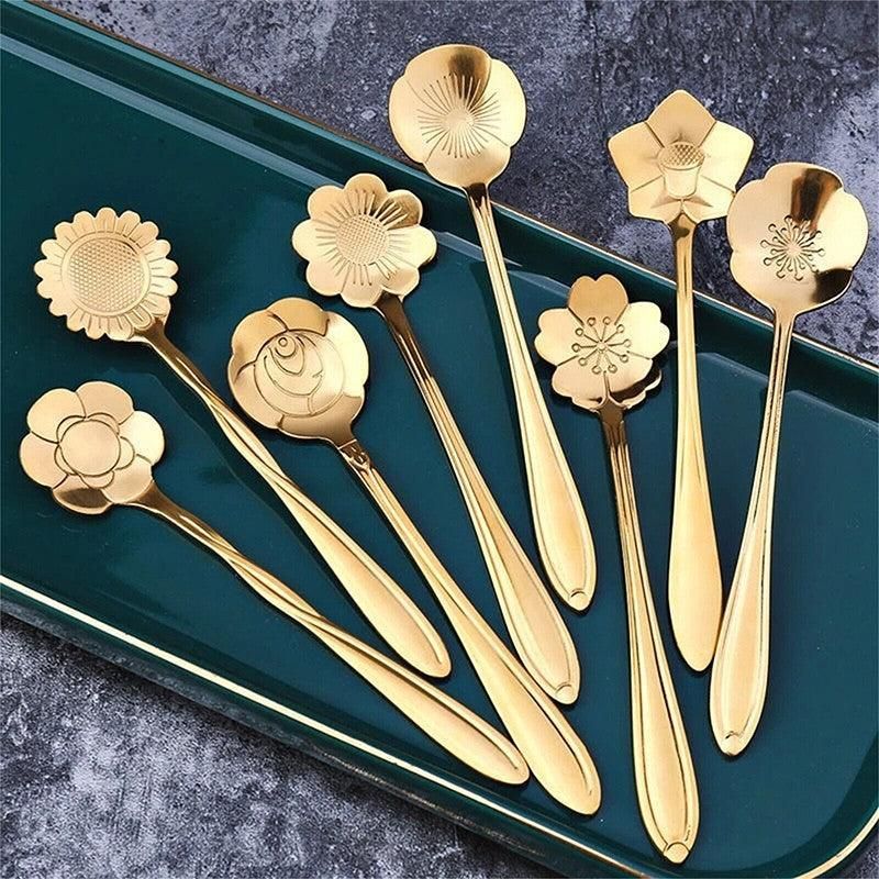 8X Spoon Long Handle Dessert Tea Coffee Mixing Spoon Stainless Steel Teaspoon view 10