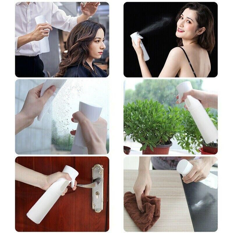500ML Continuous Spray Bottle Ultra Fine Mist Dispenser Sanitizer Salon - White view 11